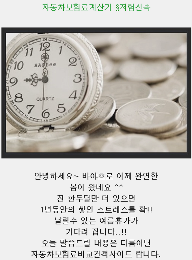  자동차보험어디가 신속정확 