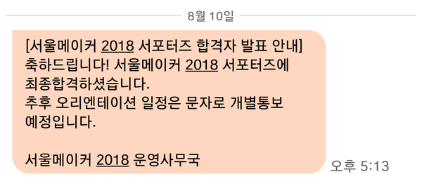  [서울메이커2018] 1기 서포터즈 면접, OT(발대식) 후기