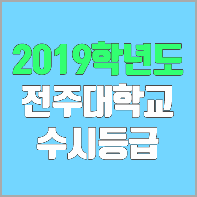 전주대 수시등급 (2019학년도, 경쟁률, 충원, 추합, 예비번호)