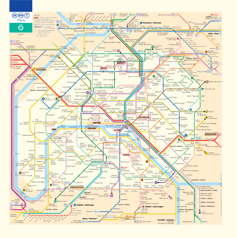[파리 지하철노선도] 프랑스 파리 지하철노선도와 파리랜드마크 지하철역 알려드릴게요! : 네이버 블로그