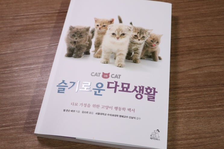  슬기로운다묘생활 고양이 책 읽고 의사소통방법 알아가기