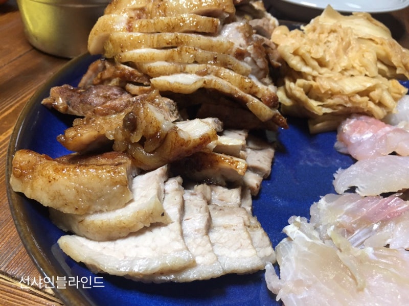 홍어삼합 집에서 직접 만들었어요:) : 네이버 블로그