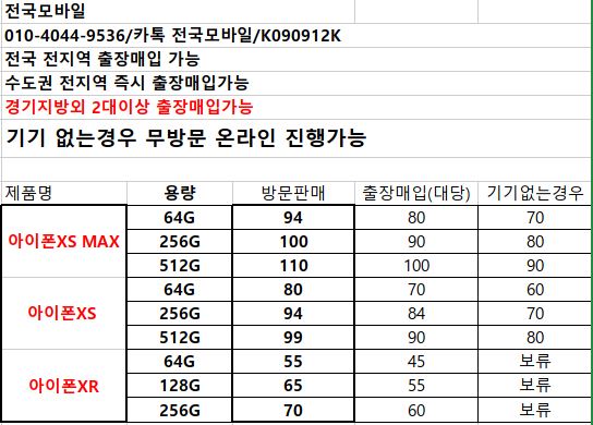 폰테크 및 아이폰 매입합니다.