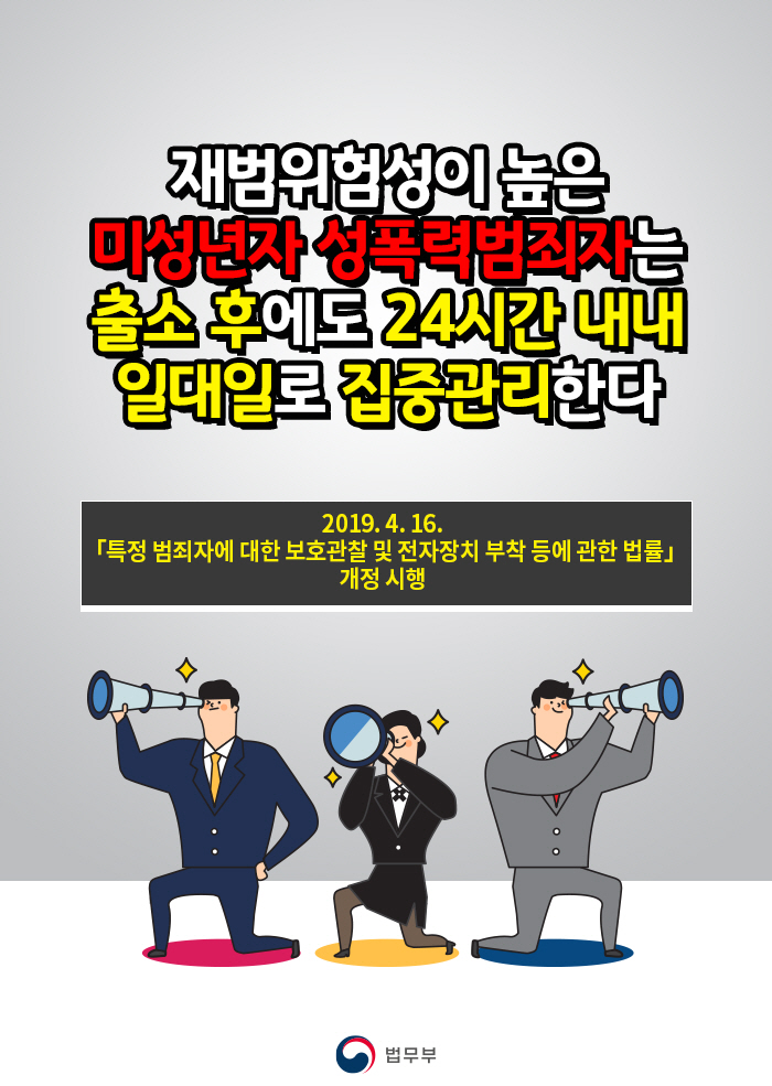  미성년자 성폭력범, 조두순법으로 이렇게 관리한다