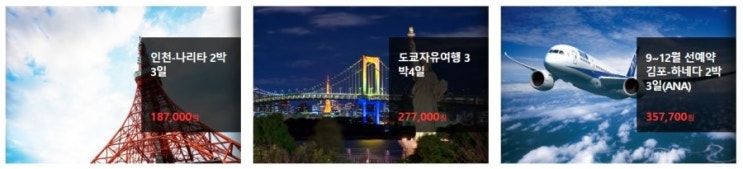  도쿄 2박3일 자유여행 항공권, 호텔, 디즈니랜드, 교통패스까지!