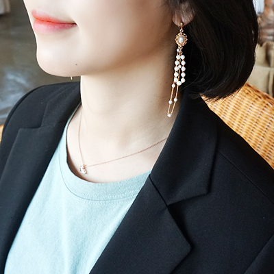  진주귀걸이 쇼핑몰 보라섬 득템했어요