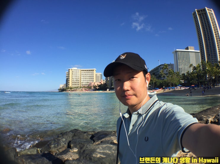  하와이 호놀룰루 와이키키 해변 산책, 셀카는 어려워(feat. 듀크 카하나모쿠 동상) 오아후섬 여행