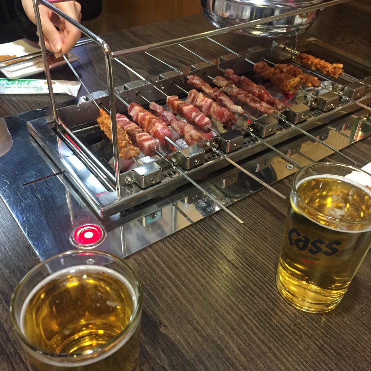  성신여대 백두산 양꼬치구이 최고.... 아마스빈 초코