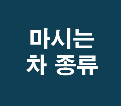 마시는 차 종류 마시는 차 종류