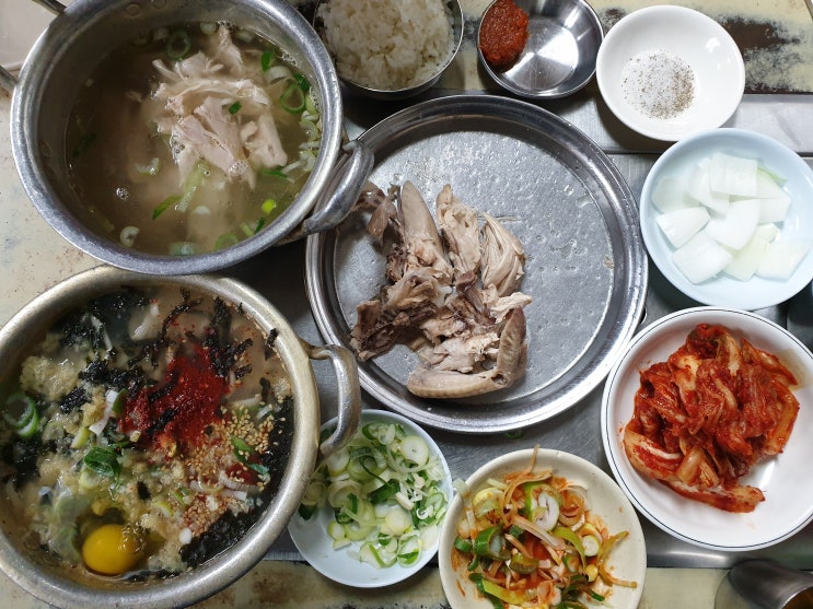  수요미식회 닭백숙 - 충무로 맛집 사랑방칼국수 : 맛있고 가성비 좋은 백숙백반, 칼국수