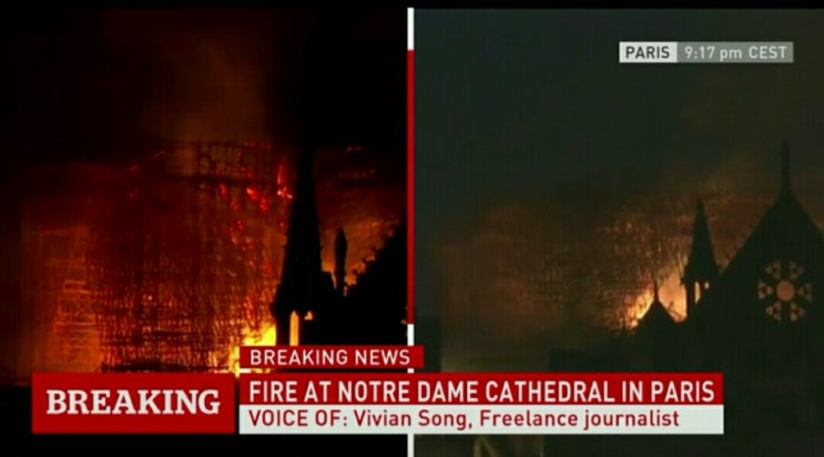 노트르담 대성당 붕괴..파리의 상징이 화재로 무너지는중ㅠㅠ!!!