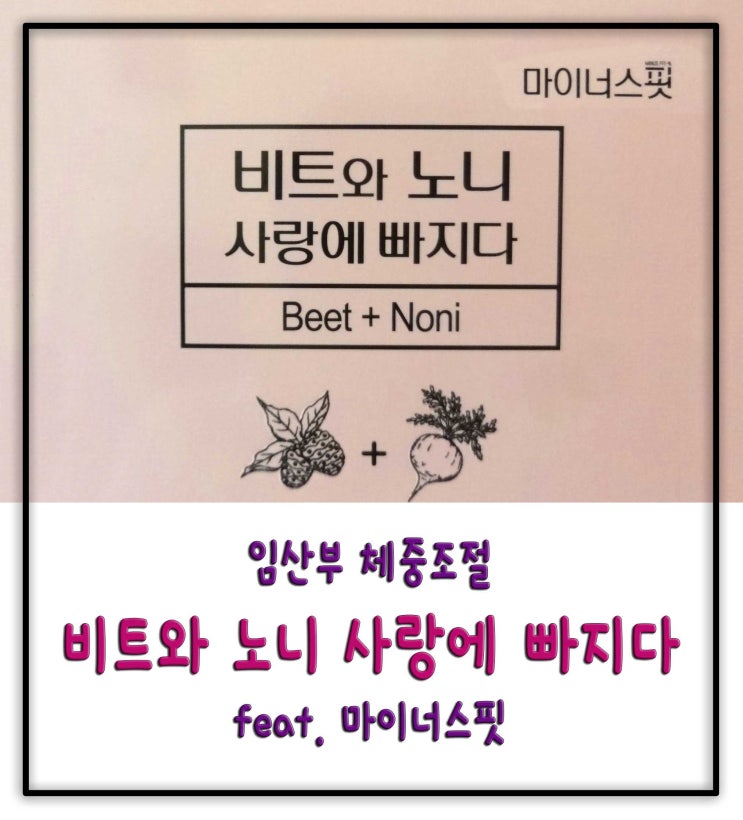  [임산부다이어트] 비트노니물로 체중조절하기 feat. 마이너스핏 피트노니