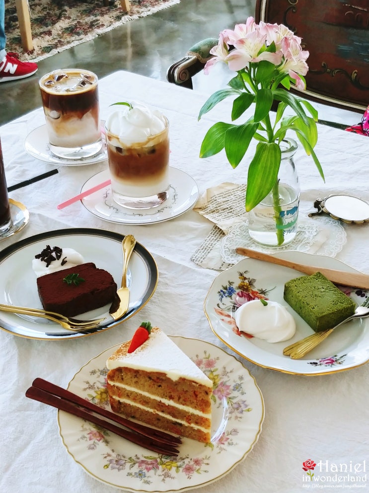 숙대카페 꽃고비 N타워가 보이는 이쁜 카페 +냥이