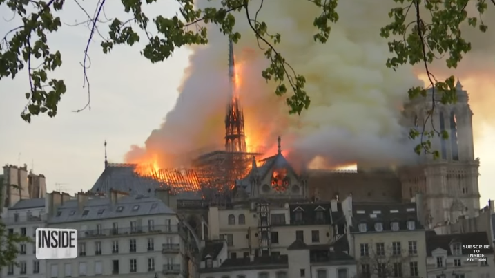 파리 노트르담 대성당 화재 동영상