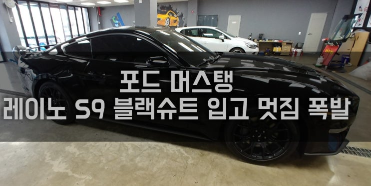  청주썬팅 포스머스탱 레이노S9 시공  블랙블랙 흑간지 !