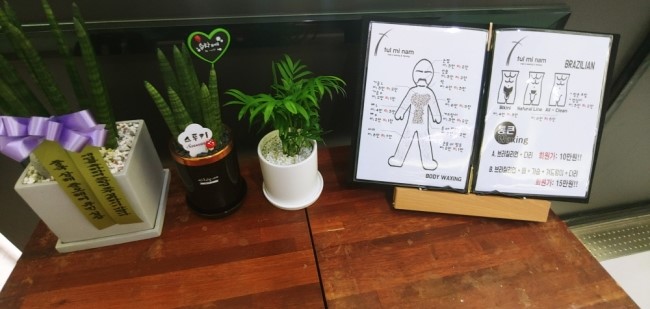  브라질리언왁싱 털미남에서 제모해요.
