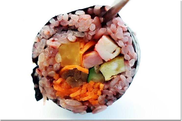  이청아 김밥 압구정 안성상회 흑미김밥 흑미참치김밥