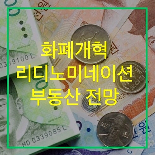  화폐개혁과 리디노미네이션 그리고 부동산 전망(1)