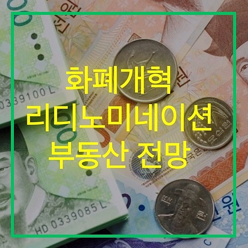 화폐개혁과 리디노미네이션 그리고 부동산 전망(1)