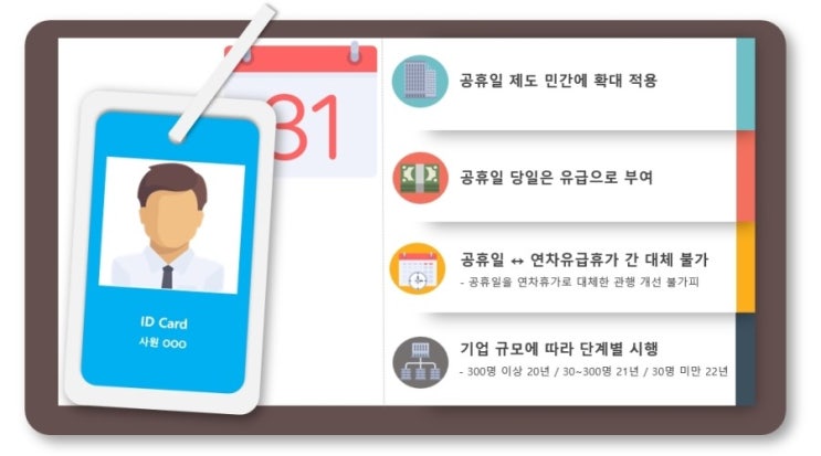  [세종, 세종시 노무사] 공휴일 유급 휴일제를 소개해 드립니다. 