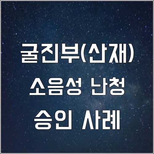  탄광 굴진부 소음성 난청 산재 승인 사례(심사청구 승인 사례,장해9급일시금)