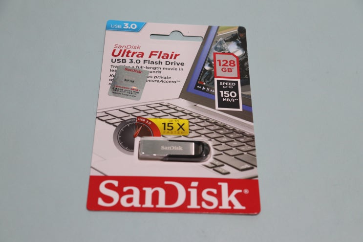 샌디스크 usb 3.0 ultra flair 128GB 확실히 빠르다