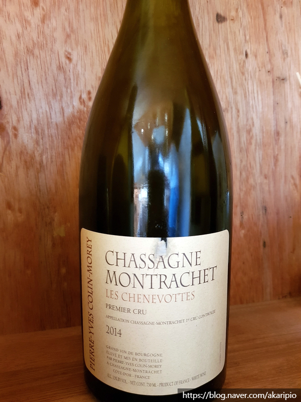  Pierre-Yves Colin-Morey, Chassagne-Montrachet 1er Cru 'Les Chenevottes', 2014 (피에르 이브 꼴랭 모레이 레 셰느보뜨)