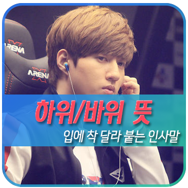  하위 바위 뜻은? 김봉준과 김택용이 유행시킨 인사말