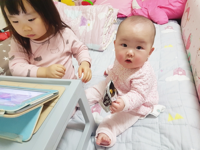  [혜리 + 250~274일] 8개월 진입/첫 키카입성/친정요양/언니괴롭히기/기어다니기