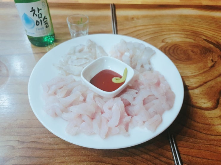  자연산 돌삼치 회뜨기!