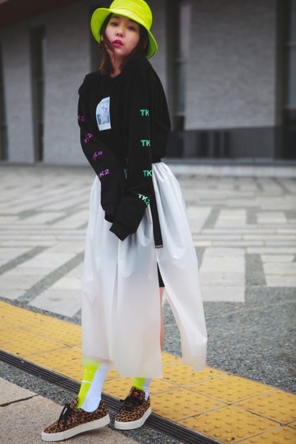 타카츠키 카나코 × atmos pink 콜라보 어패럴 2nd Collection 발매 高槻かなこ TK2 × atmos × Reebok サイズ XO ジャケット