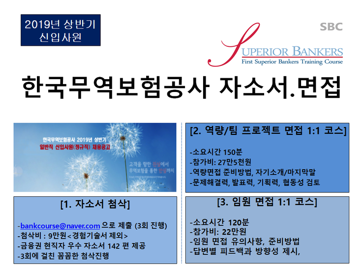  한국무역보험공사 신입[자소서, 면접]