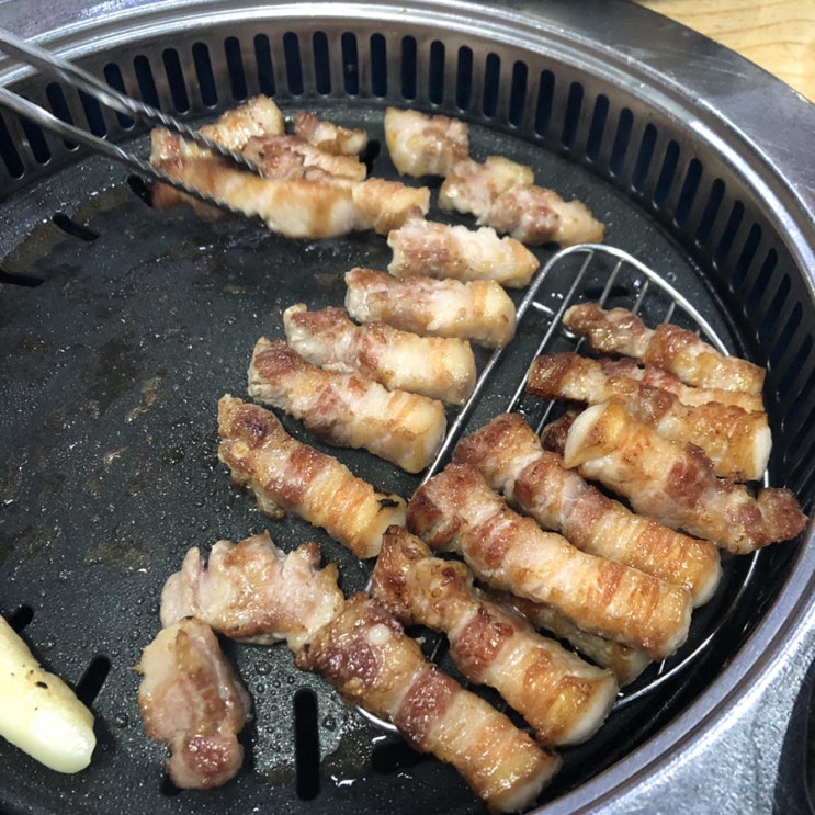  부천 현대백화점 먹자골목 맛찬들 왕소금구이