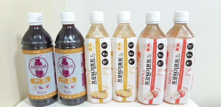  프로틴기프트: 단백질+에너지 충전에 좋은 단백질음료와 아미노양갱