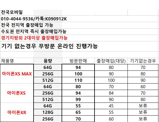  목포 여수 전주 무방문 온라인 폰테크 아이폰,아이패드 즉시 매입
