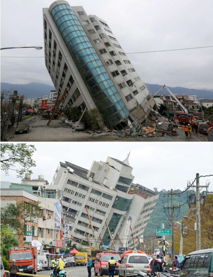 지진 대만지진발생, 규모 6.1 강도 지진 인명피해속출