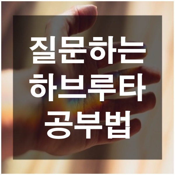 초등학생 공부방법 하브루타 공부법 질문하는 수업 생각하는 공부