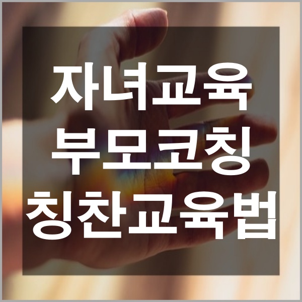  자녀교육 부모코칭 칭찬교육법 자녀 교육하는 방법 부모 코칭이 필요한 이유 칭찬하는법