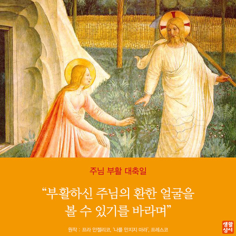  [주님 부활 대축일] 부활하신 주님의 환한 얼굴을 볼 수 있기를 바라며