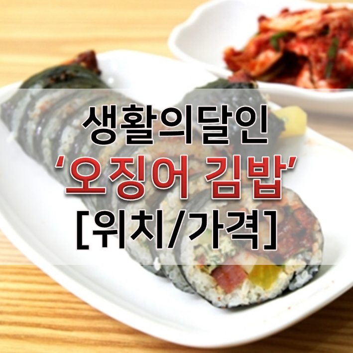  생활의달인 오징어김밥 의정부 오징어김밥 위치 엄마김밥