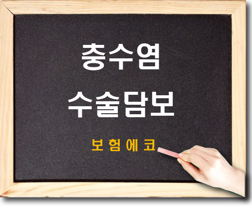  충수염수술 담보 알아보기