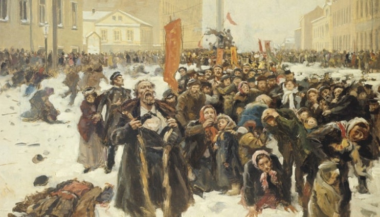  1905년 1월 5일, 바실리에프스키 섬의 스케치 