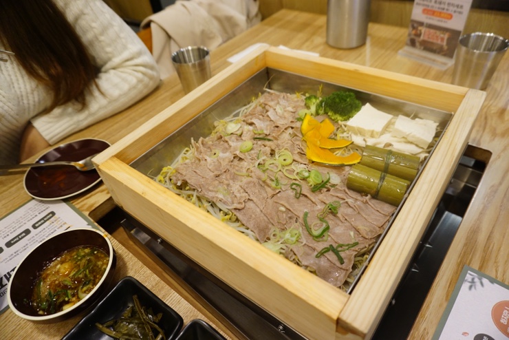  가든파이브 맛집, 도토리편백집 가든파이브점 영양만점 소고기 편백세트!