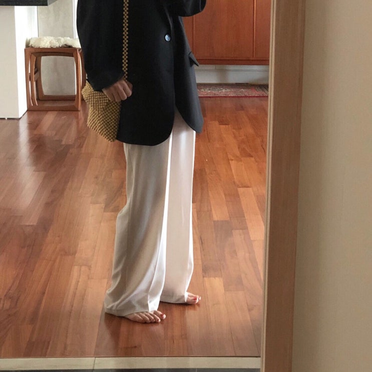  JDV. air pants + double collar blouse 