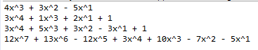  [Java] Polynomial class 다항식 구현