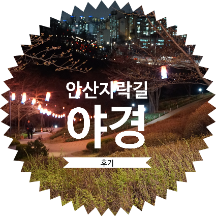  서울 서대문 안산자락길 야경! 안산둘레길을 걸어보자 : 안산 벚꽃 피기전에 방문함