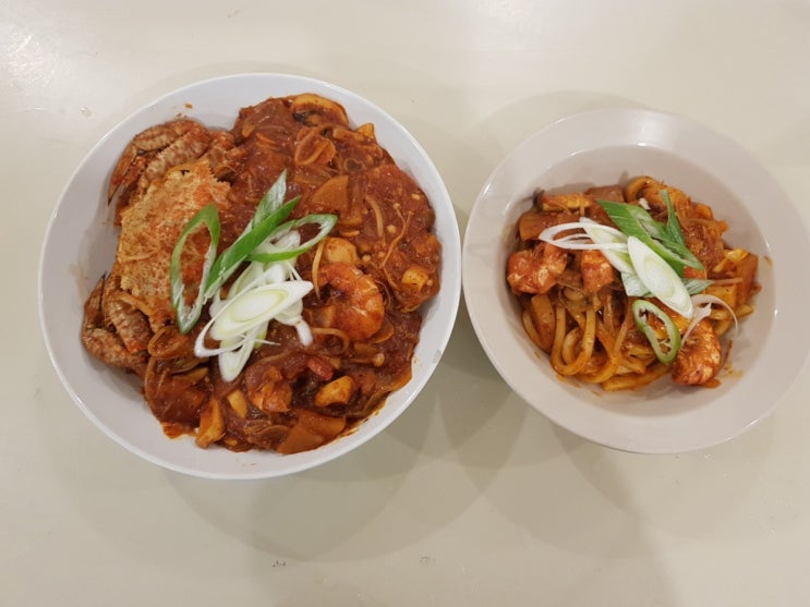  종st 해물찜, 매콤해물볶음우동 [김수미 꽃게 미더덕찜 레시피 응용]