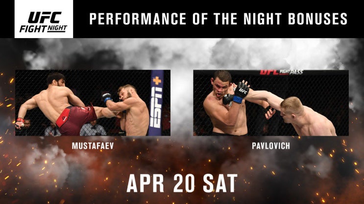UFC 상트 페테르부르크 보너스 내역 & 피니시 영상 UFC 상트 페테르부르크 보너스 내역 & 피니시 영상