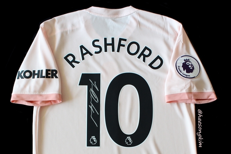 2018/19 Manchester United Away Player Issue Jersey S/S (League No.10 RASHFORD)