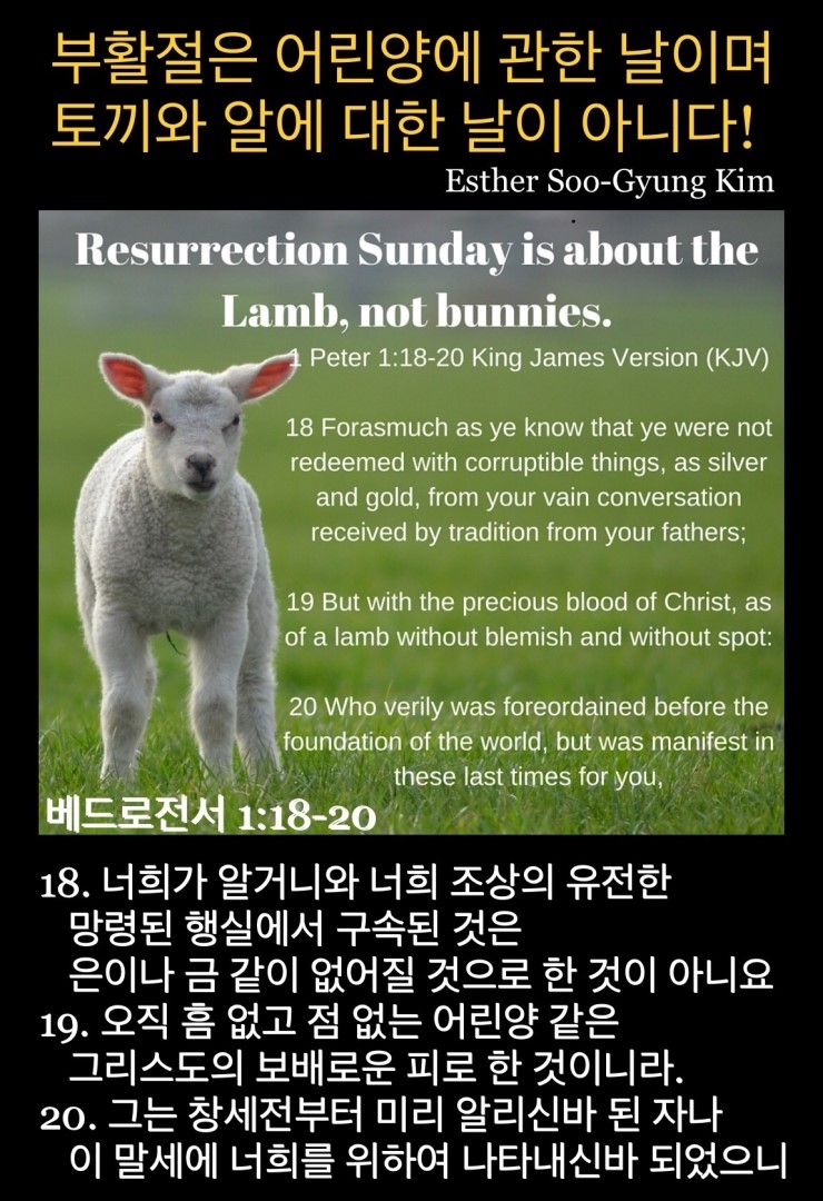  부활절, Easter가 아닌 Resurrection Day~~